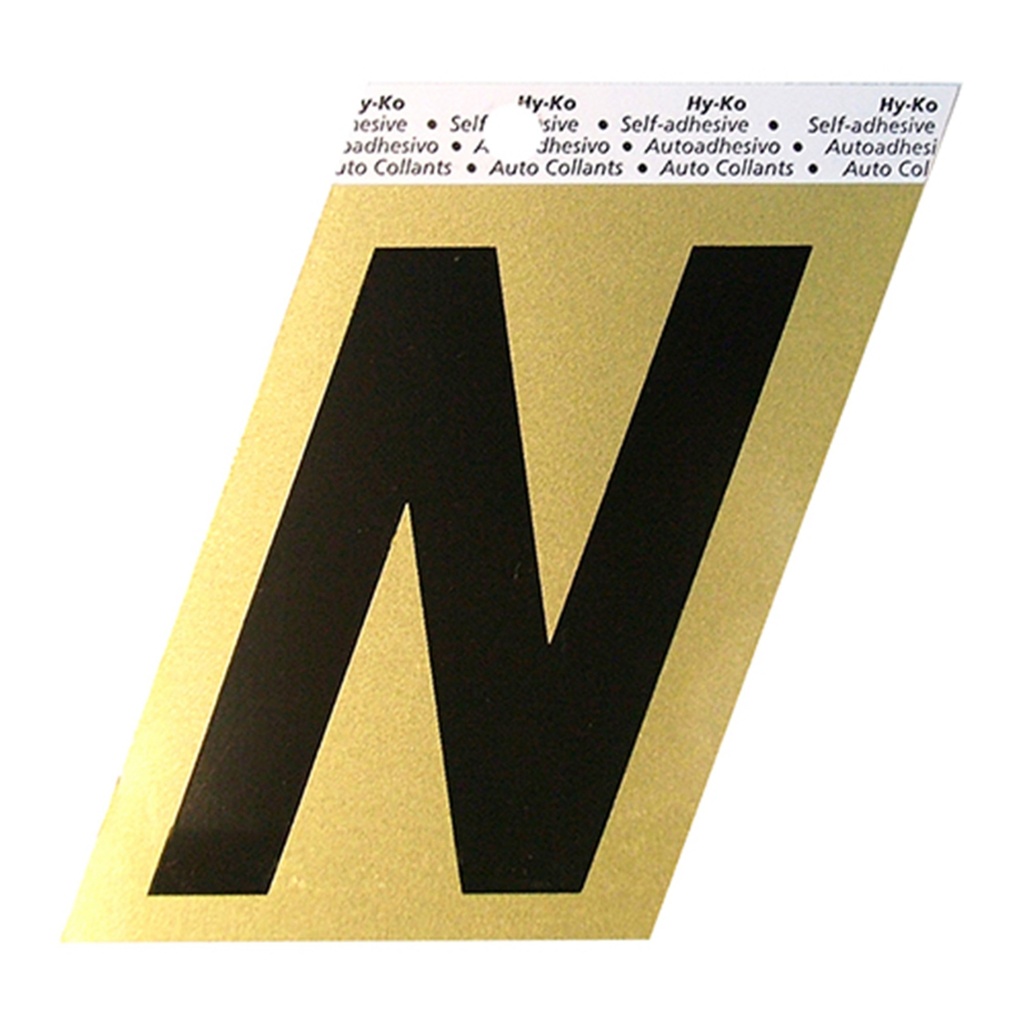 3.5IN GOLD ALUMINUM LTR N