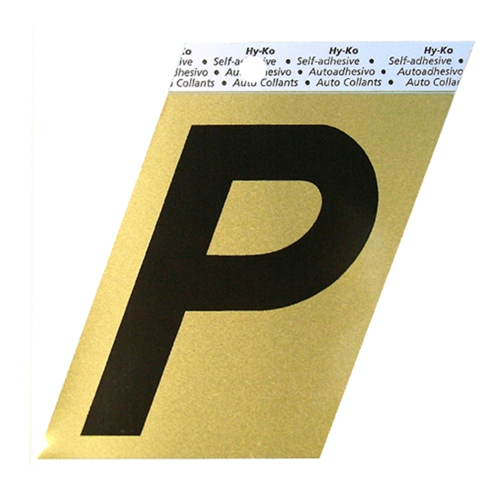 3.5IN GOLD ALUMINUM LTR P
