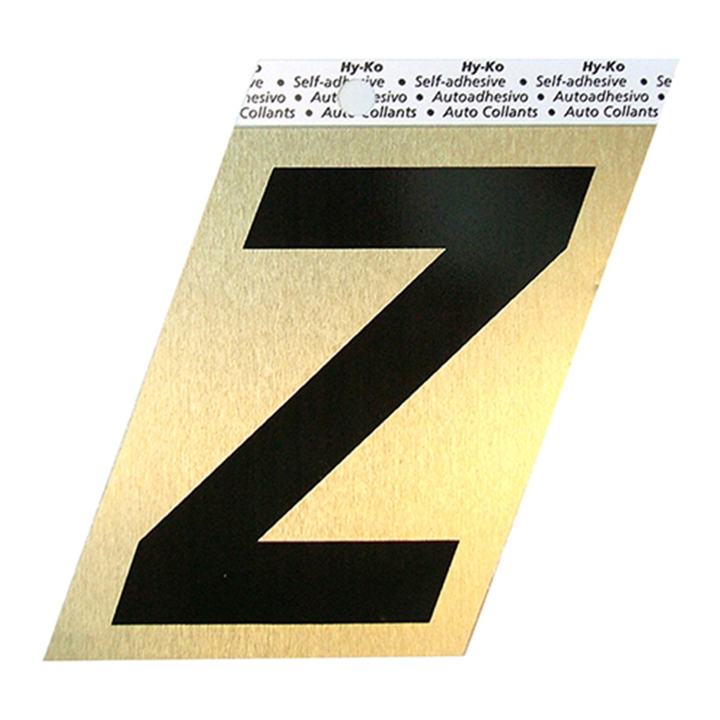 [MFB00242] 3.5IN GOLD ALUMINUM LTR Z