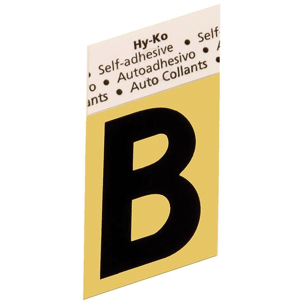 1.5 IN GOLD ALUMINUM LTR B
