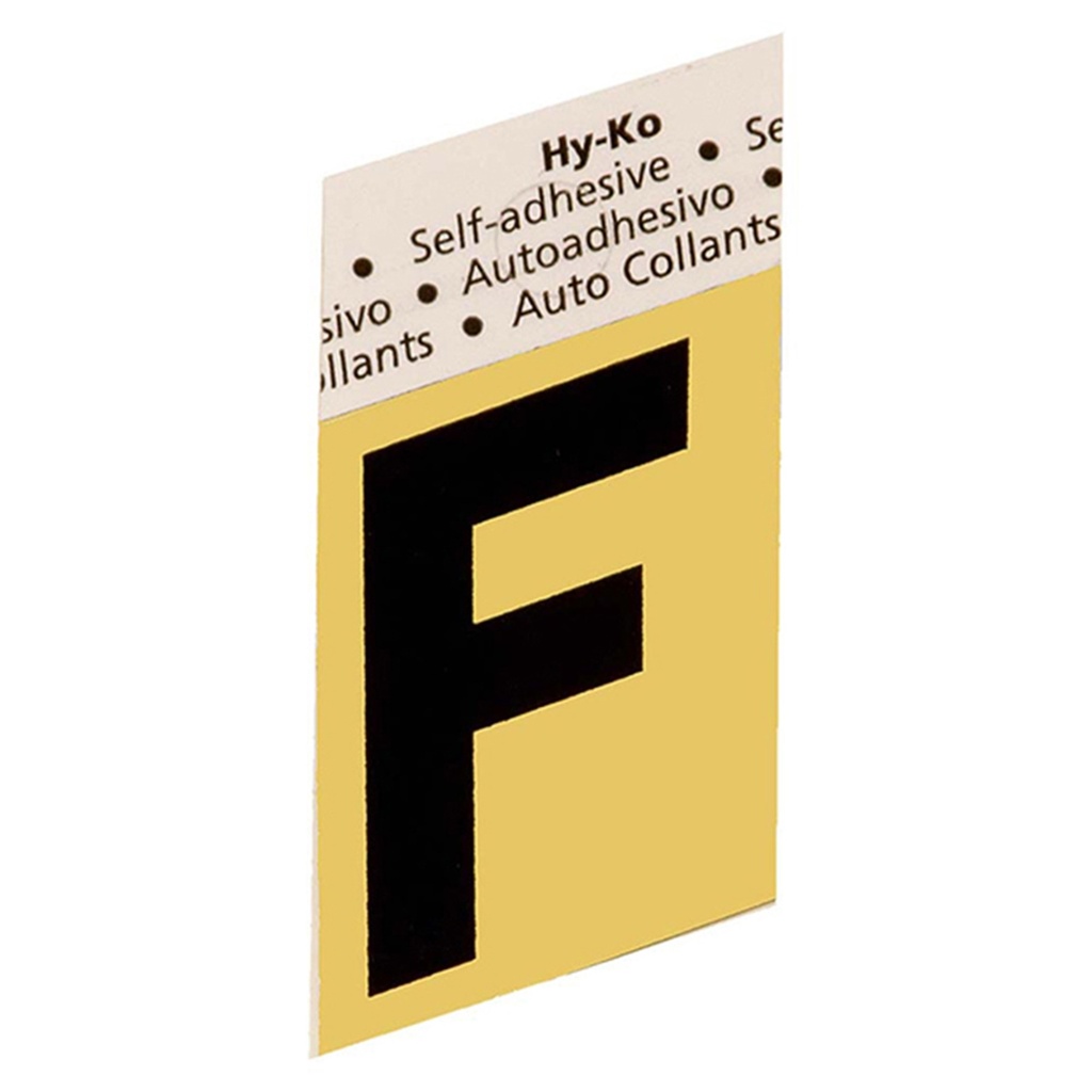 1.5 IN GOLD ALUMINUM LTR F