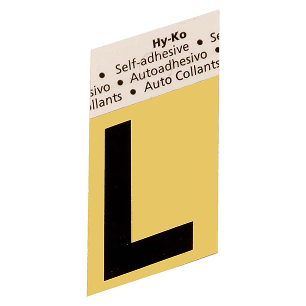 1.5 IN GOLD ALUMINUM LTR L