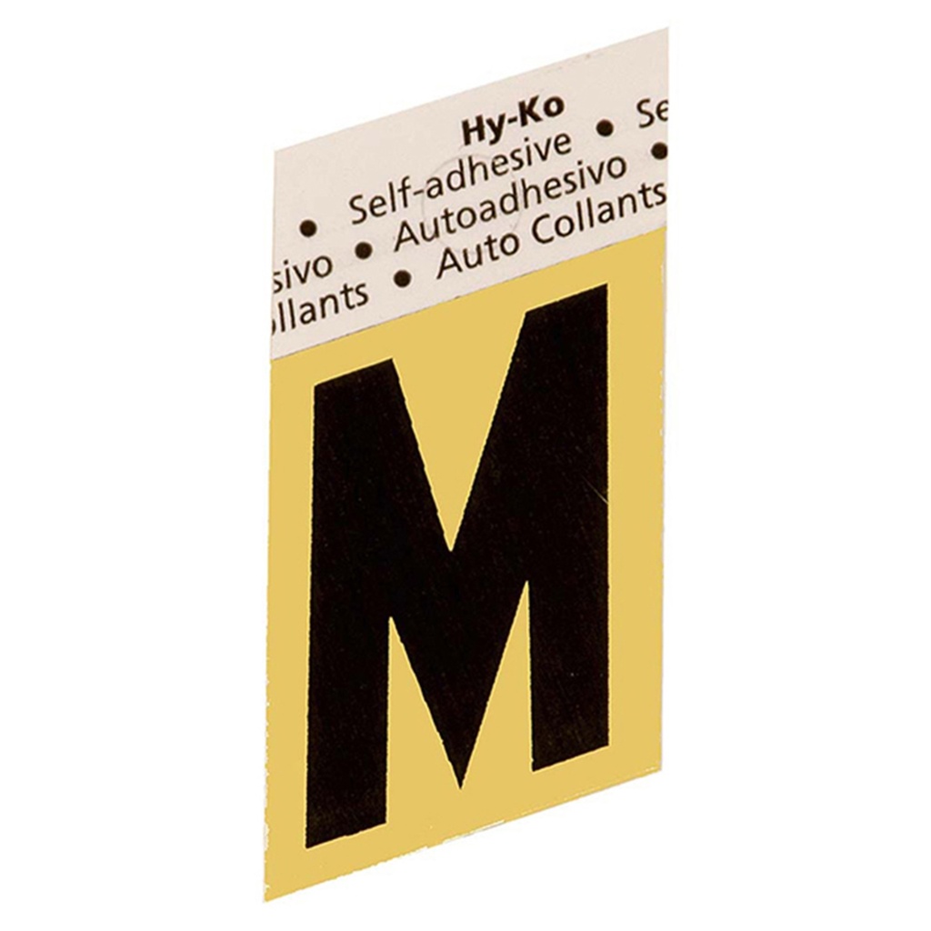 1.5 IN GOLD ALUMINUM LTR M