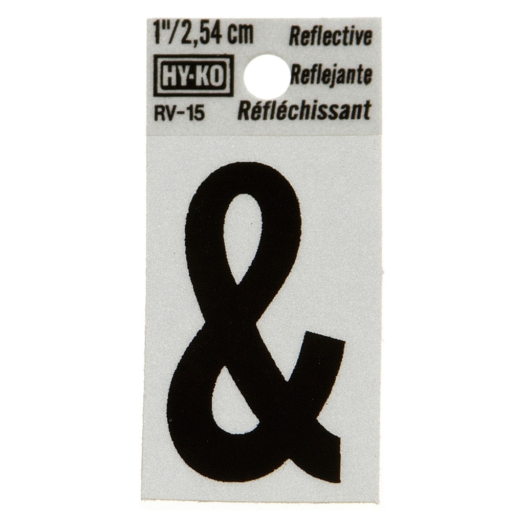 [MFB00360] 1.25IN REFLECTIVE AMPERSAND