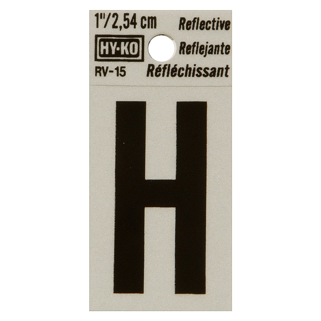 1.25IN REFLECTIVE LTR H