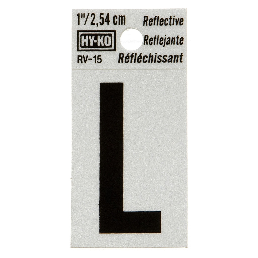1.25IN REFLECTIVE LTR L