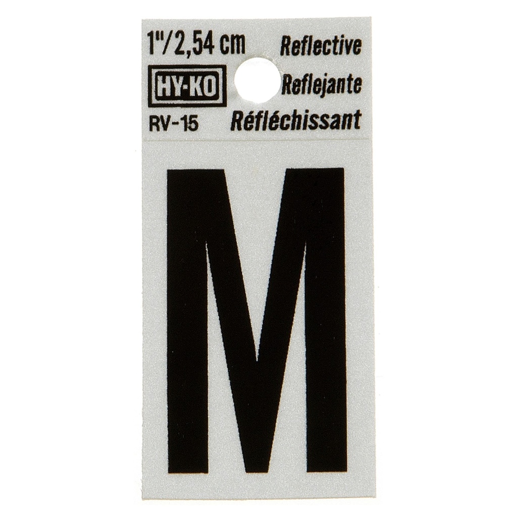 [MFB00386] 1.25IN REFLECTIVE LTR M