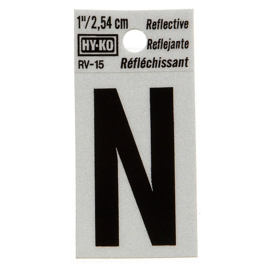 [MFB00387] 1.25IN REFLECTIVE LTR N