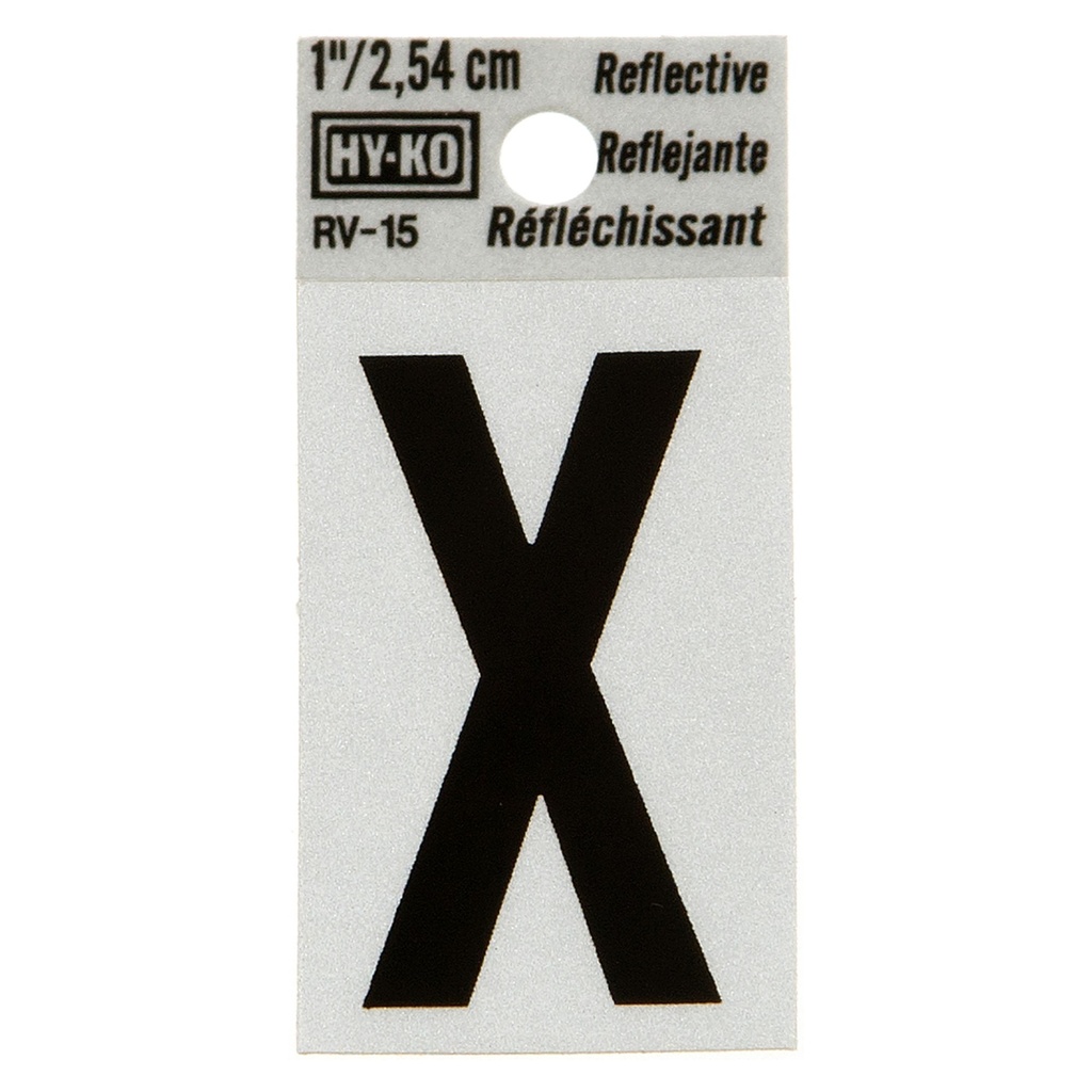 1.25IN REFLECTIVE LTR X