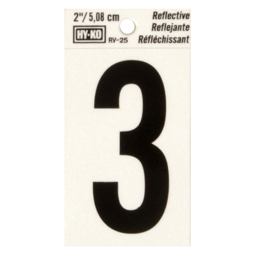 [MFB00405] 2IN REFLECTIVE NBR 3