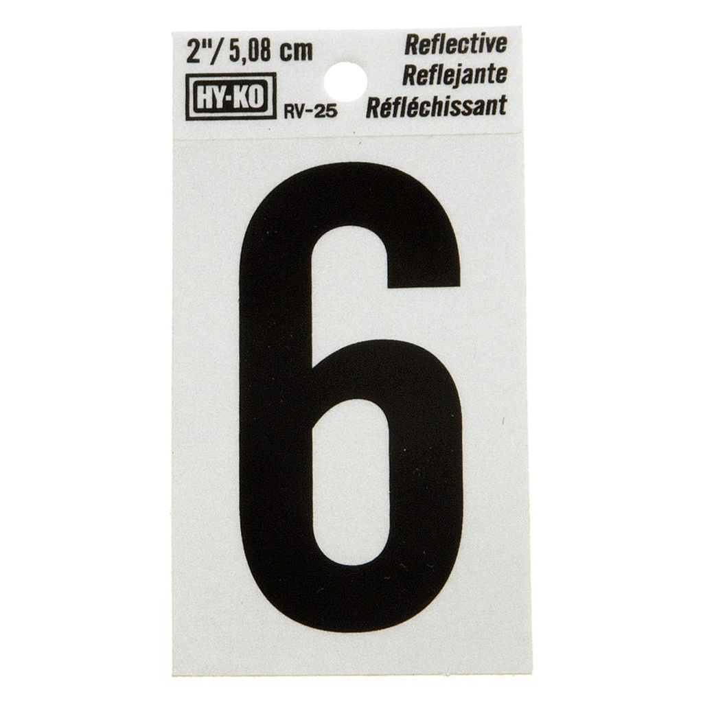 [MFB00408] 2IN REFLECTIVE NBR 6