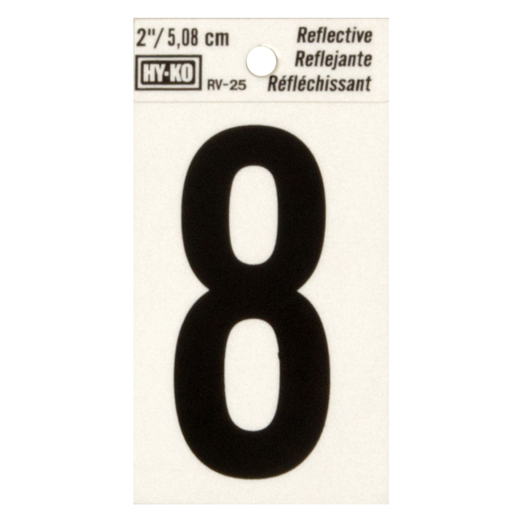 [MFB00410] 2IN REFLECTIVE NBR 8
