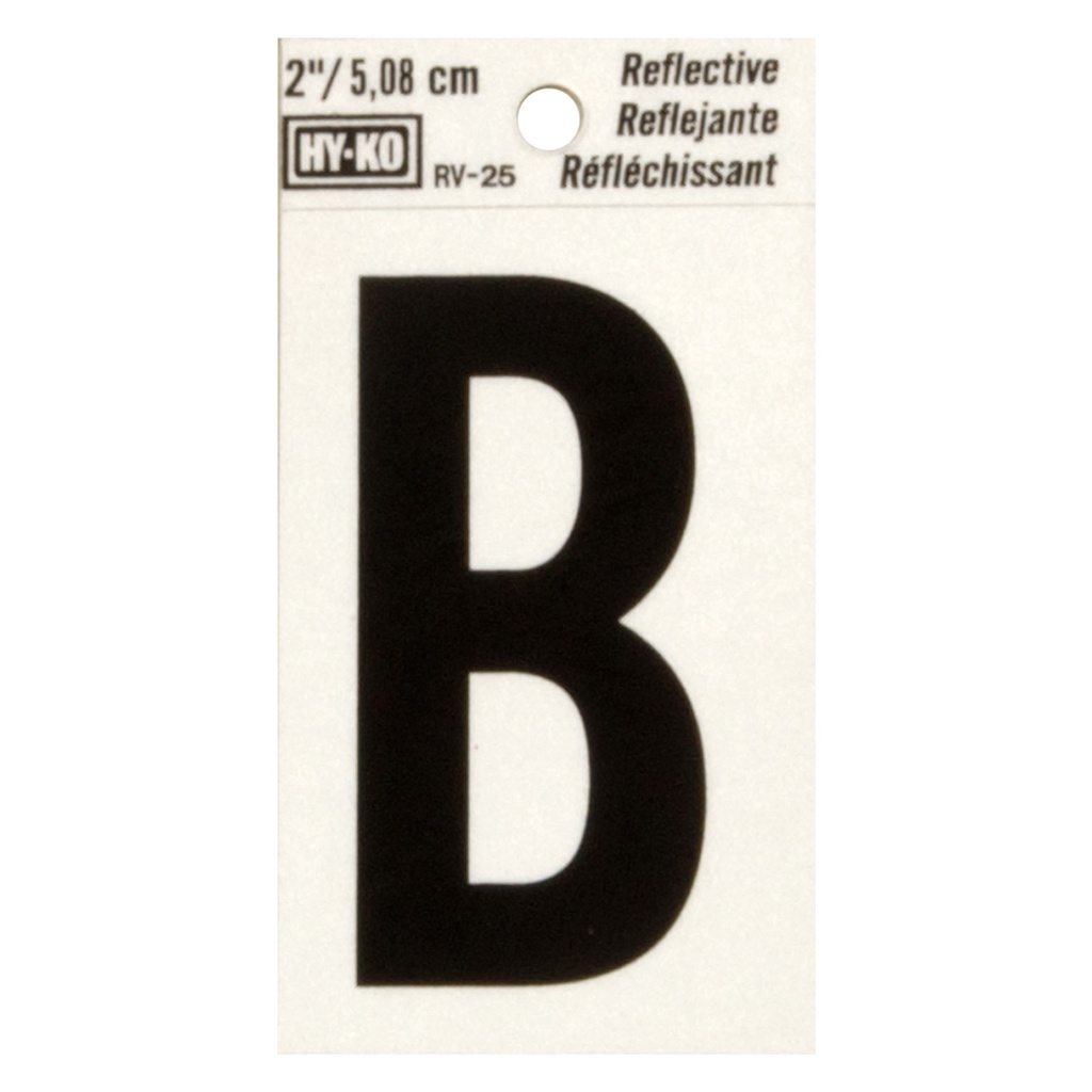 2IN REFLECTIVE LTR B