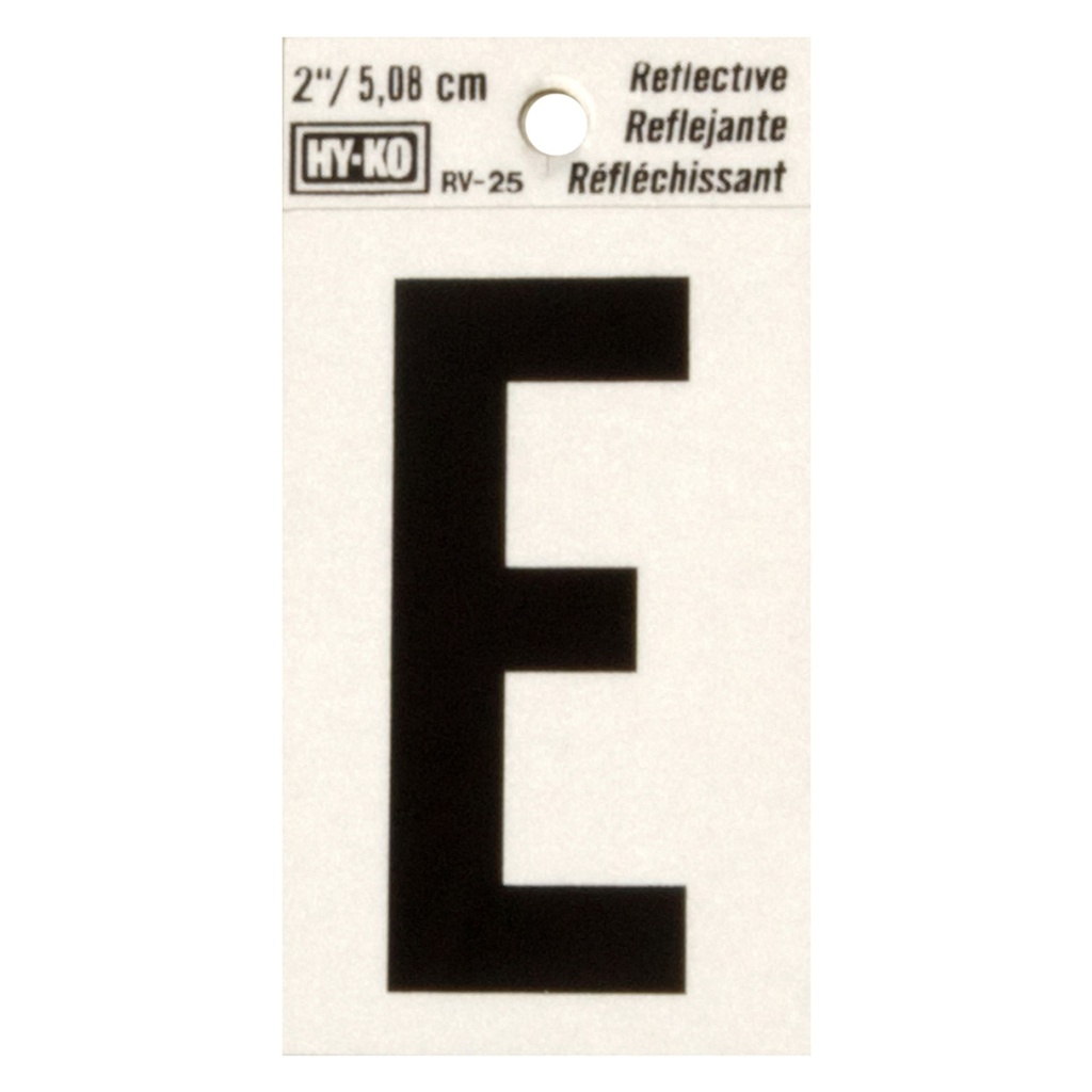 2IN REFLECTIVE LTR E