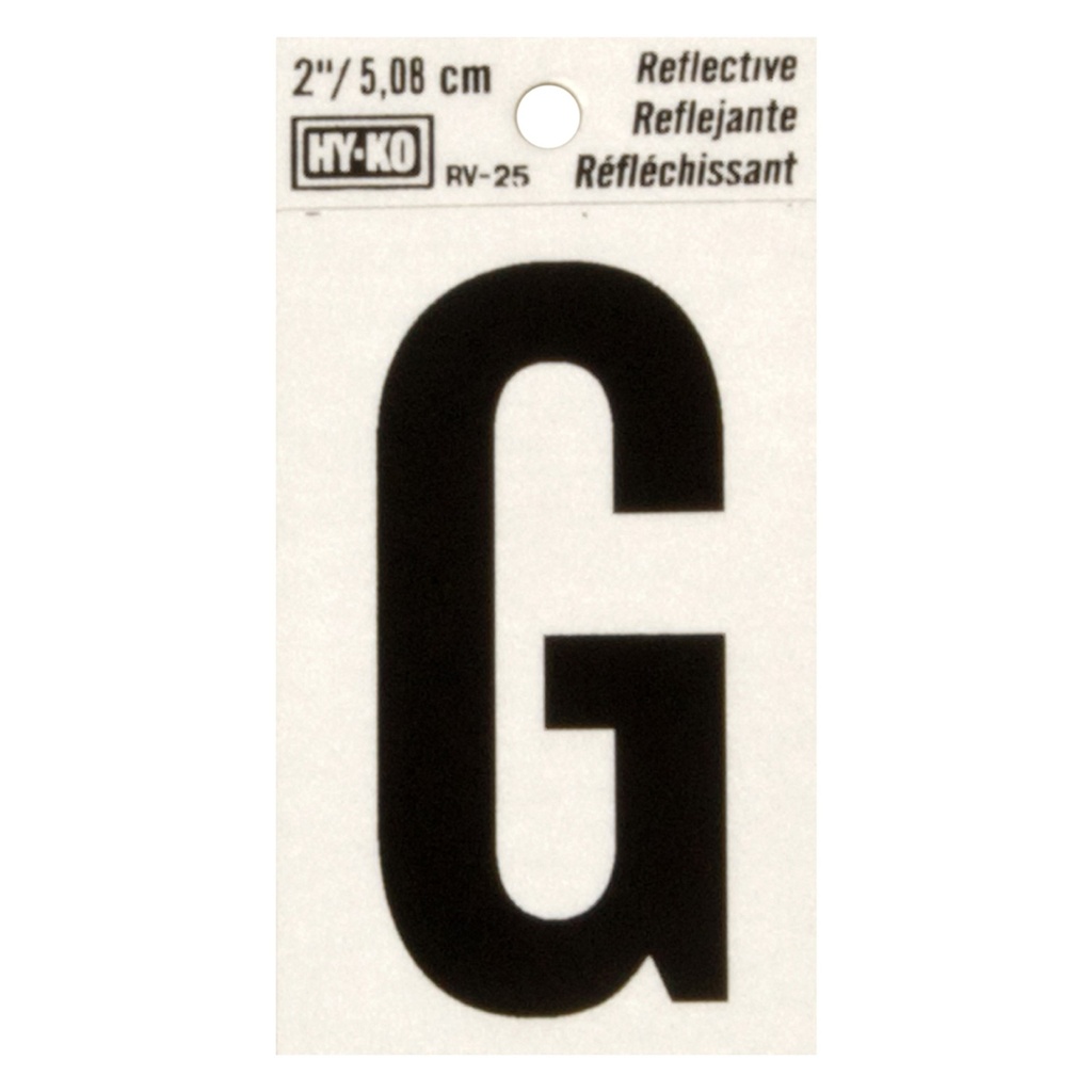 2IN REFLECTIVE LTR G