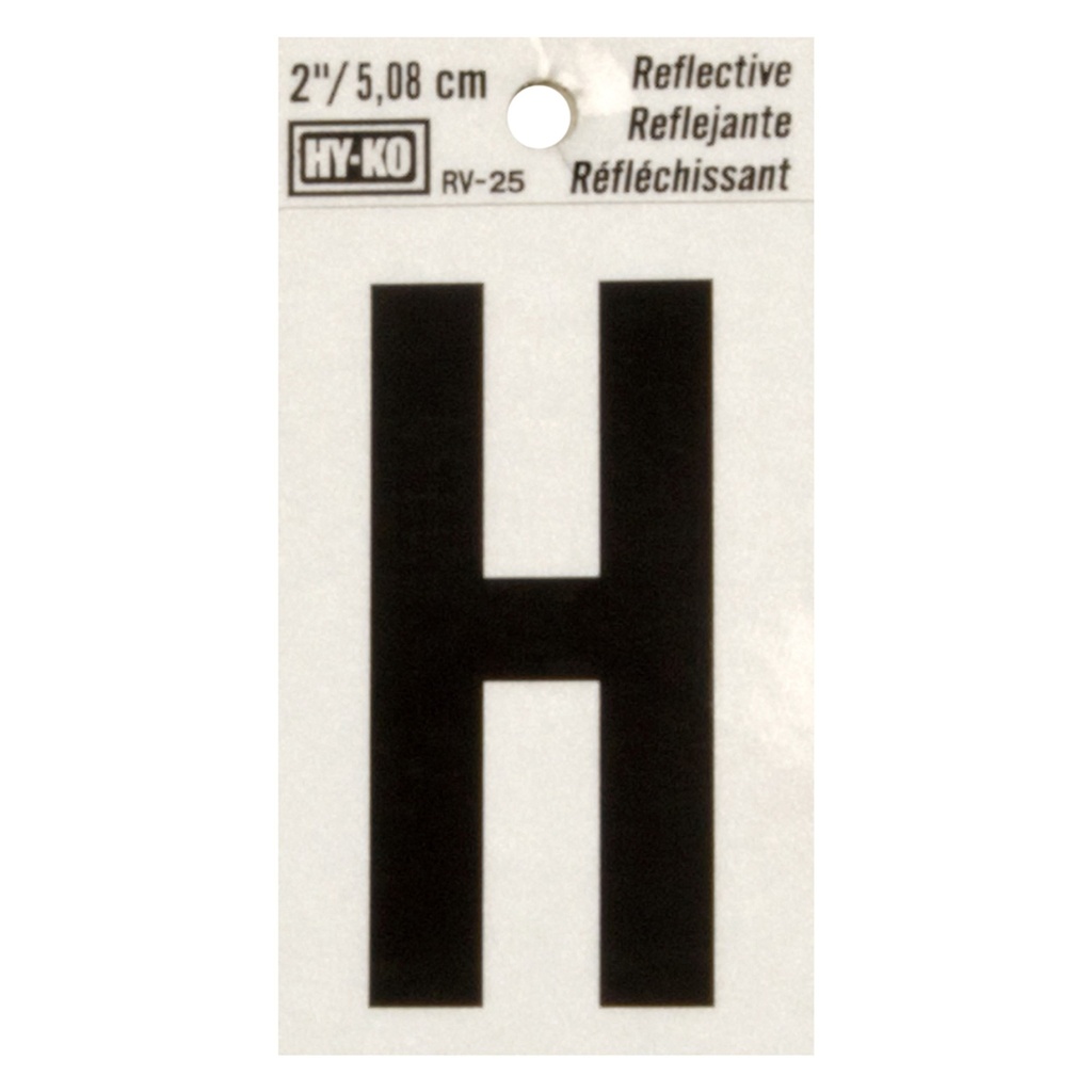 2IN REFLECTIVE LTR H