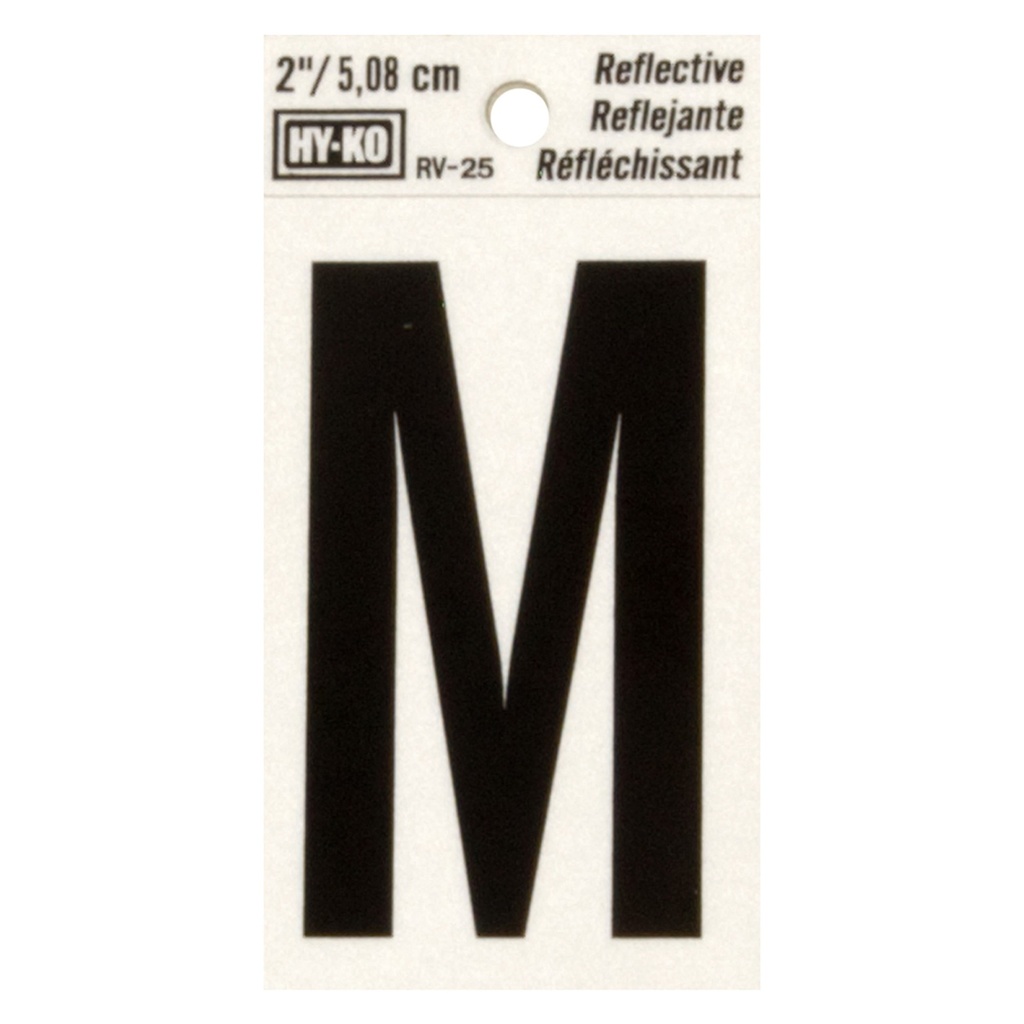2IN REFLECTIVE LTR M