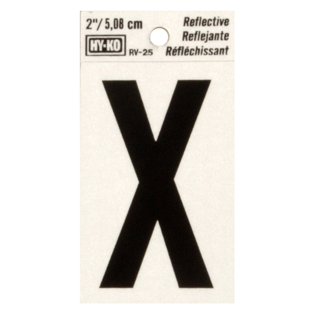 [MFB00435] 2IN REFLECTIVE LTR X