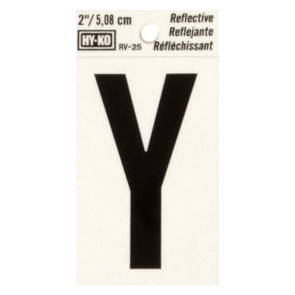2IN REFLECTIVE LTR Y