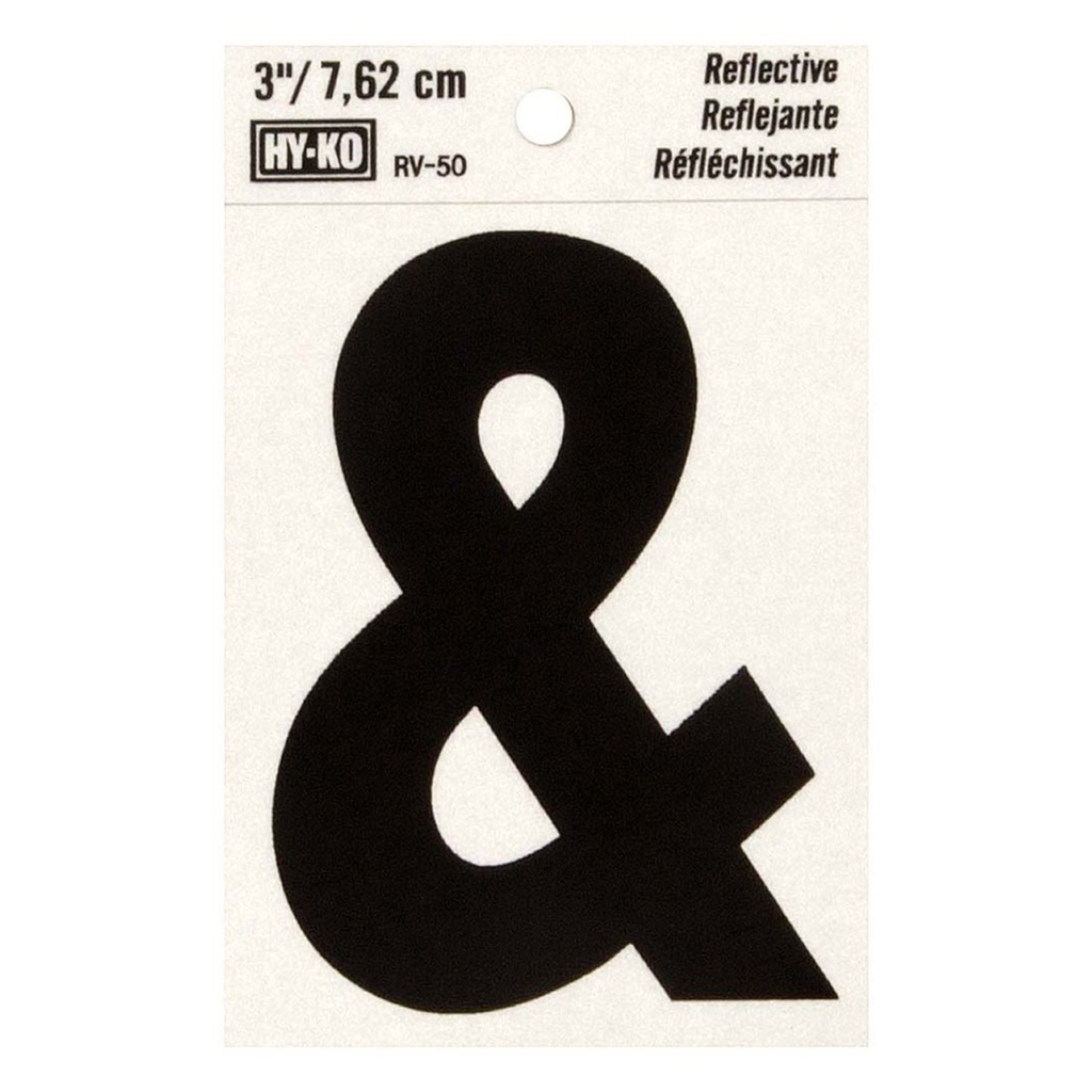 [MFB00438] 3IN REFLECTIVE AMPERSAND