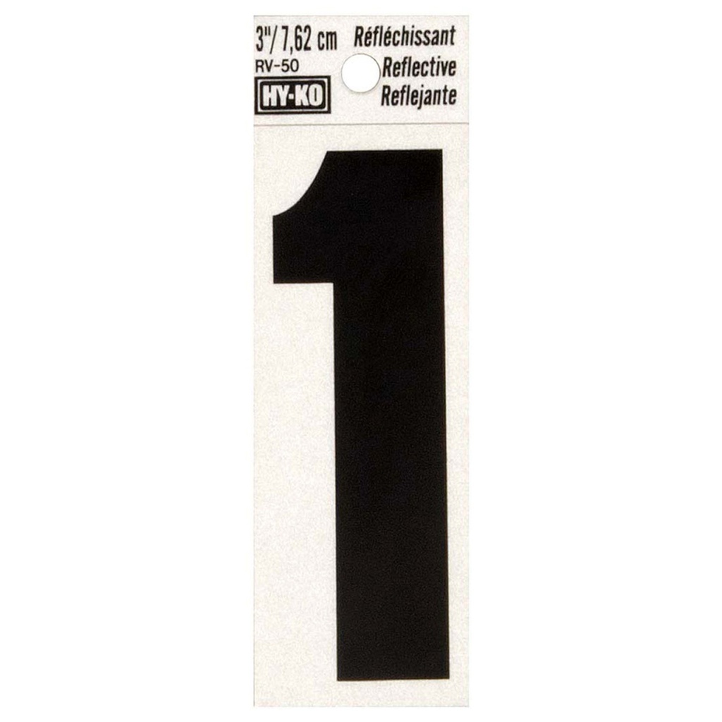 3IN REFLECTIVE NBR 1