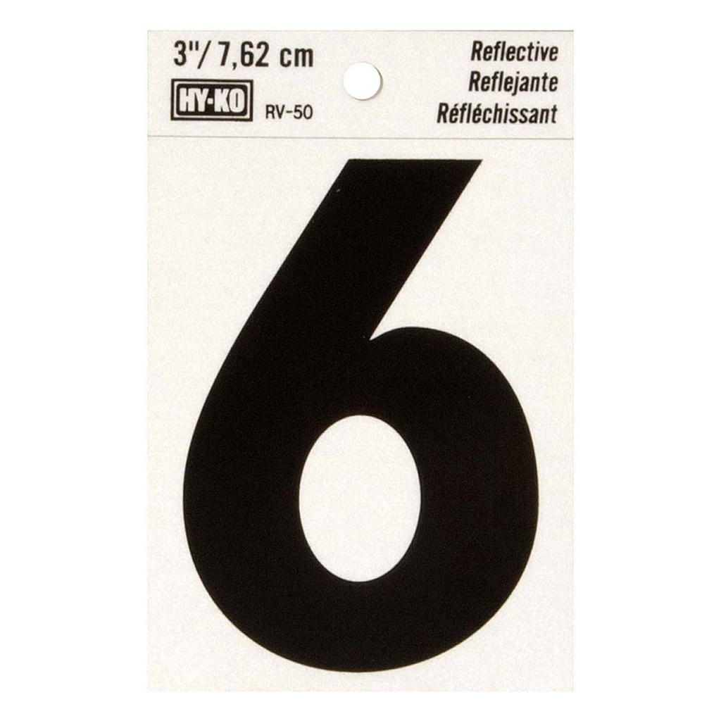 3IN REFLECTIVE NBR 6
