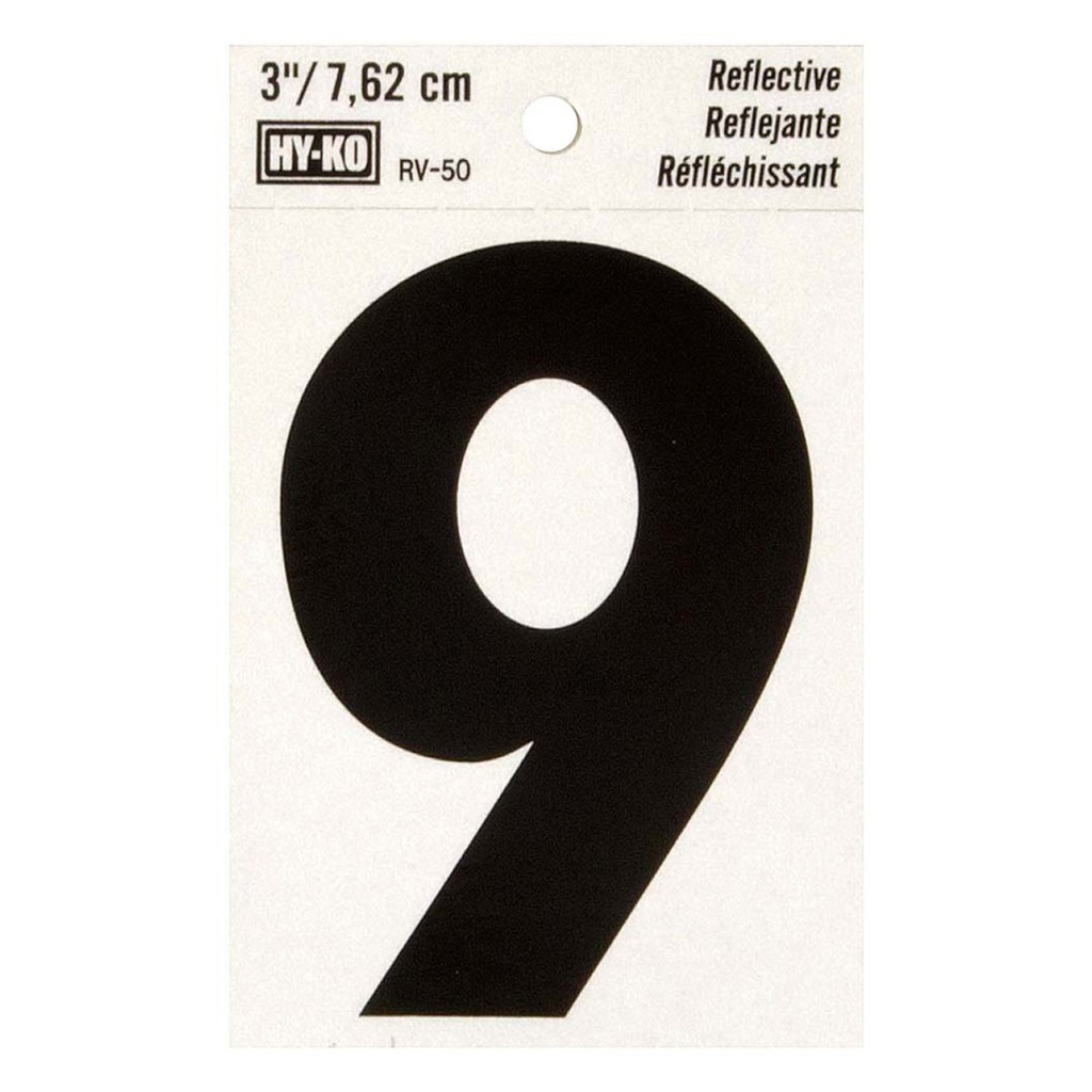 3IN REFLECTIVE NBR 9