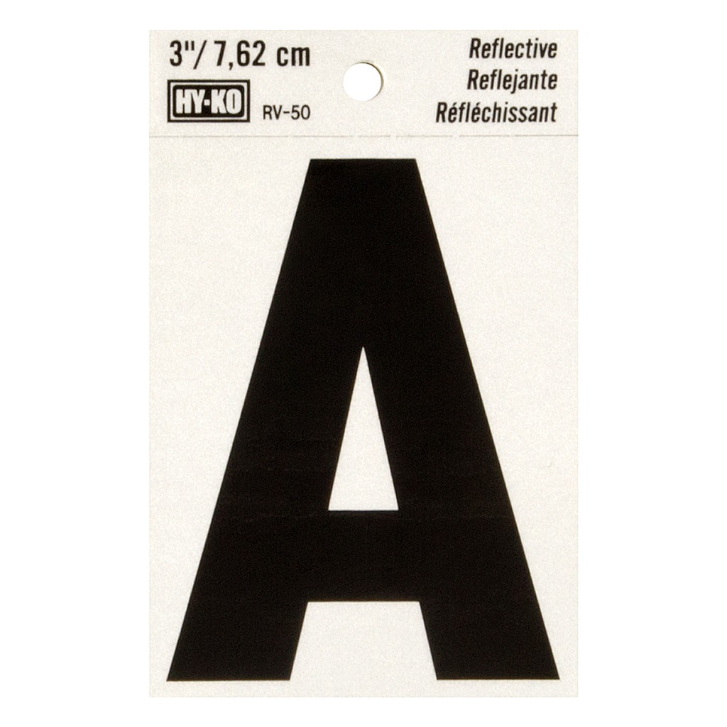 3IN REFLECTIVE LTR A