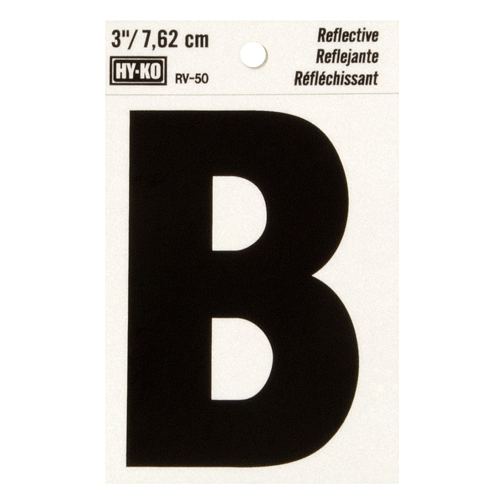 [MFB00452] 3IN REFLECTIVE LTR B