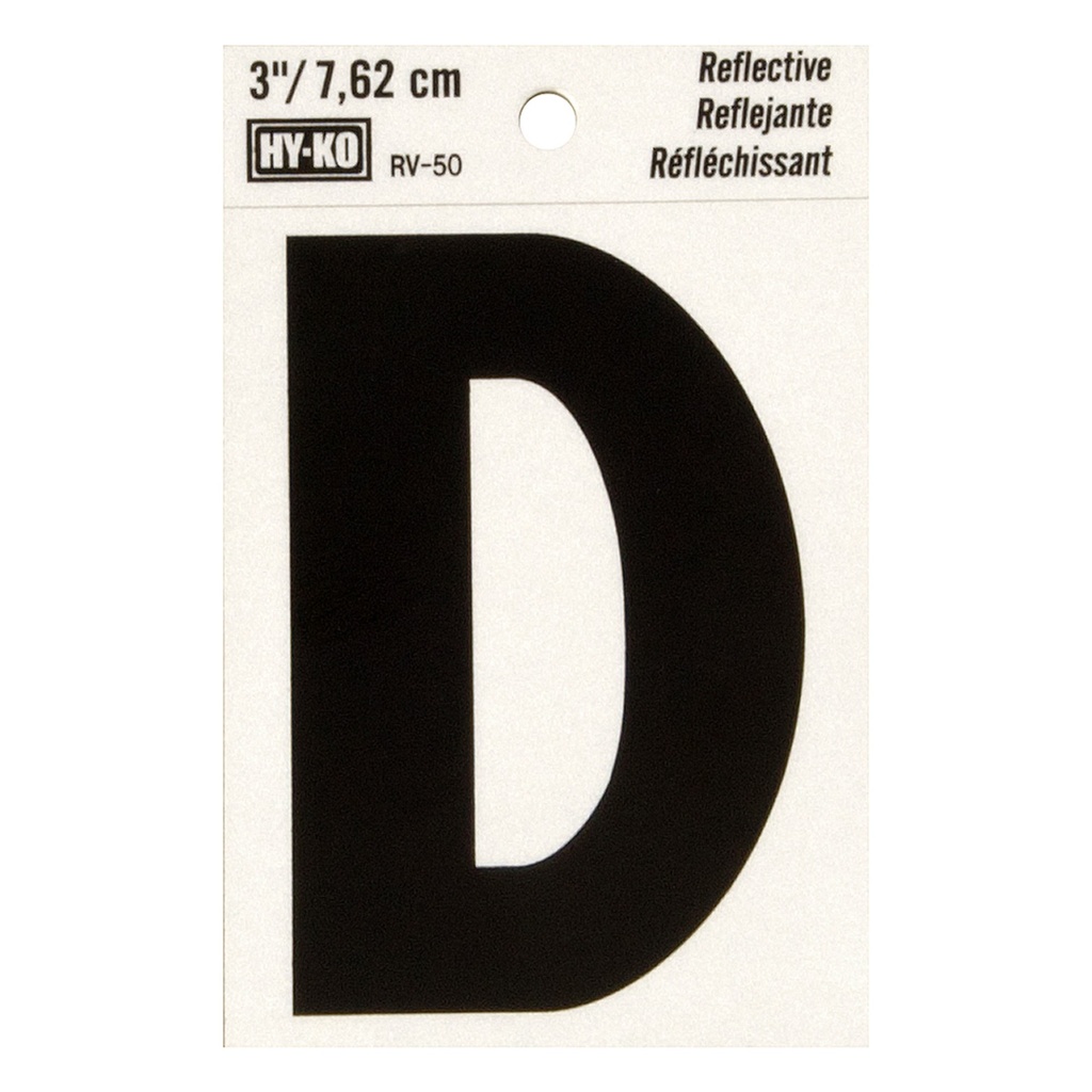 [MFB00455] 3IN REFLECTIVE LTR D
