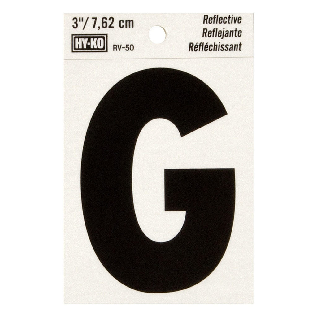 [MFB00458] 3IN REFLECTIVE LTR G