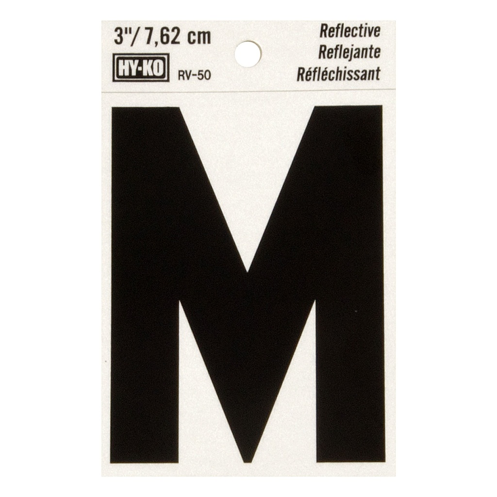 [MFB00464] 3IN REFLECTIVE LTR M