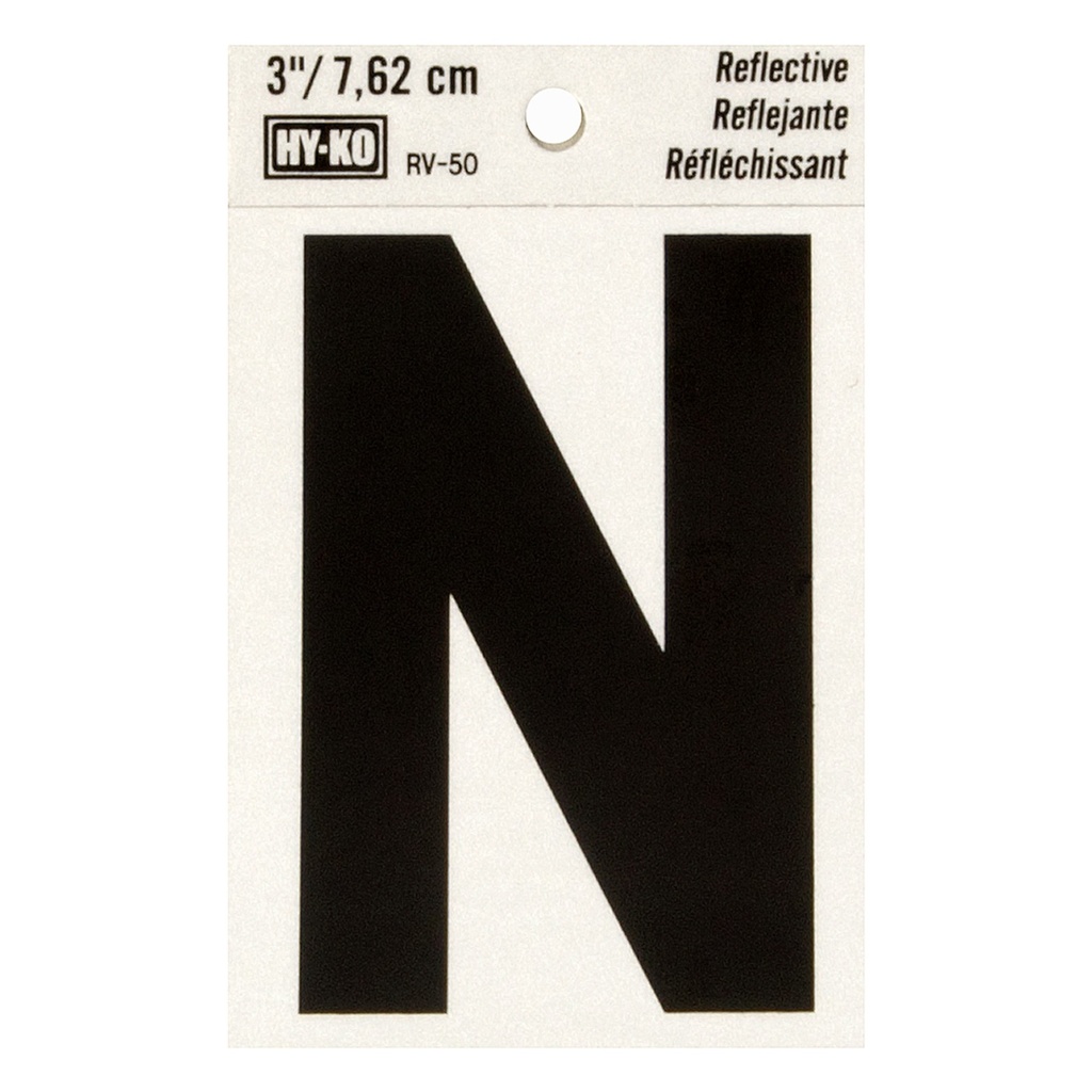 [MFB00465] 3IN REFLECTIVE LTR N