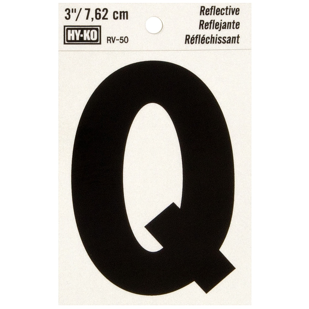 [MFB00467] 3IN REFLECTIVE LTR Q