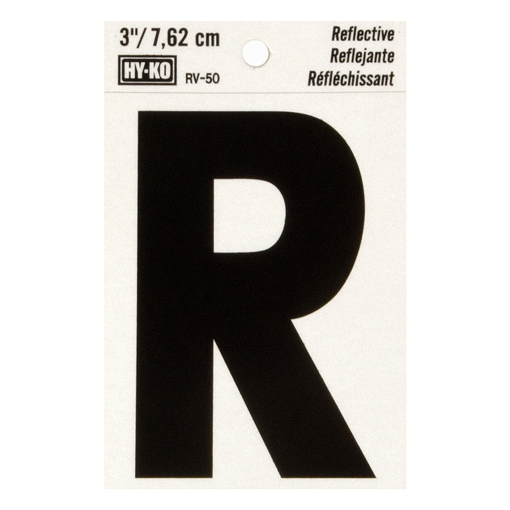 3IN REFLECTIVE LTR R