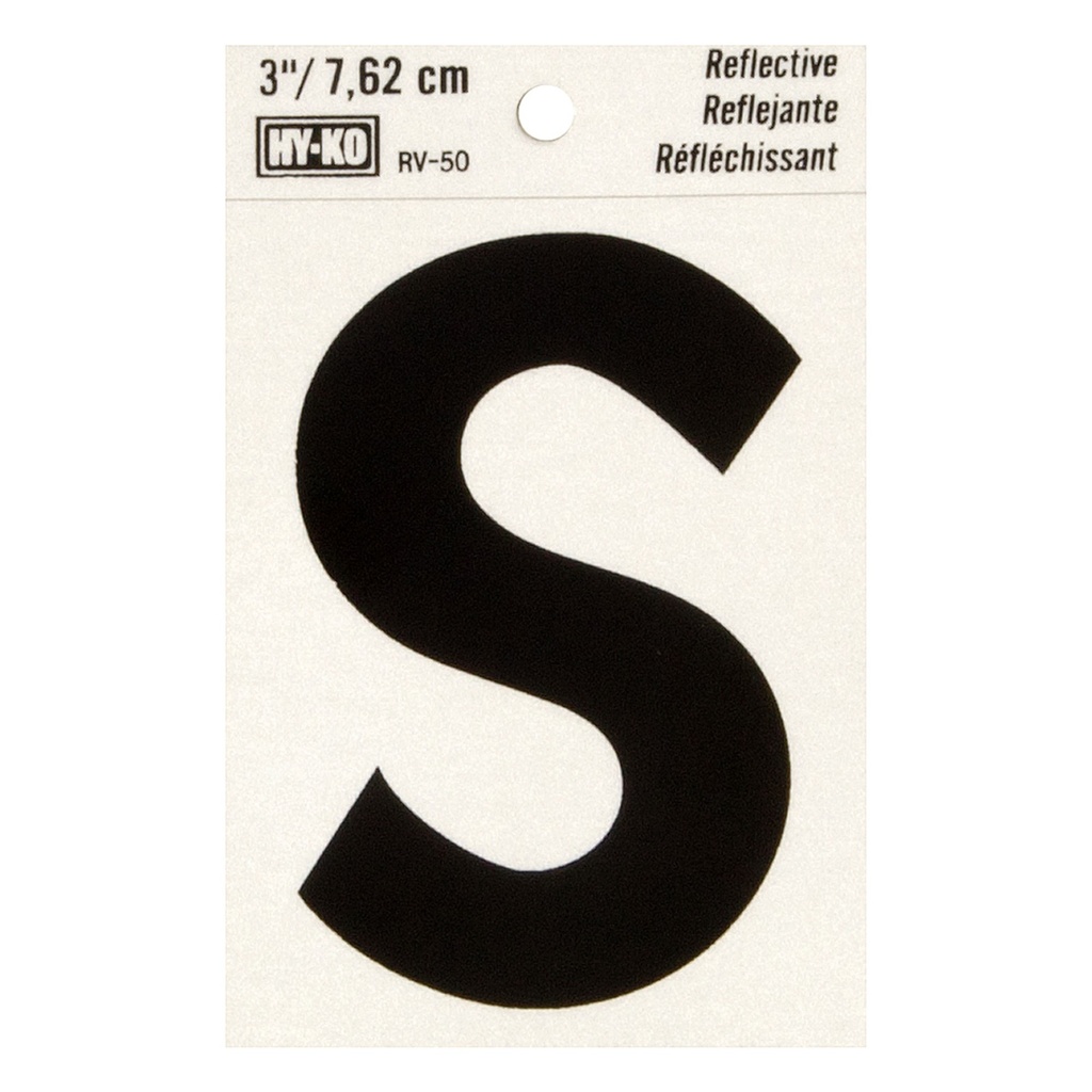 [MFB00469] 3IN REFLECTIVE LTR S