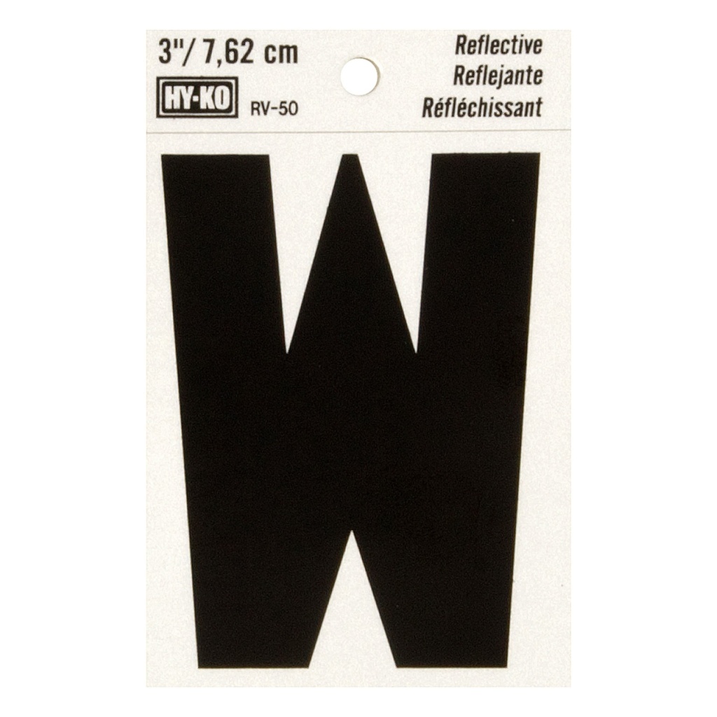 [MFB00473] 3IN REFLECTIVE LTR W