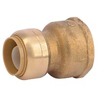 U086LFA 3/4"x1" Connector Adapter Push-to-Connect Brass Water Softener Fitting