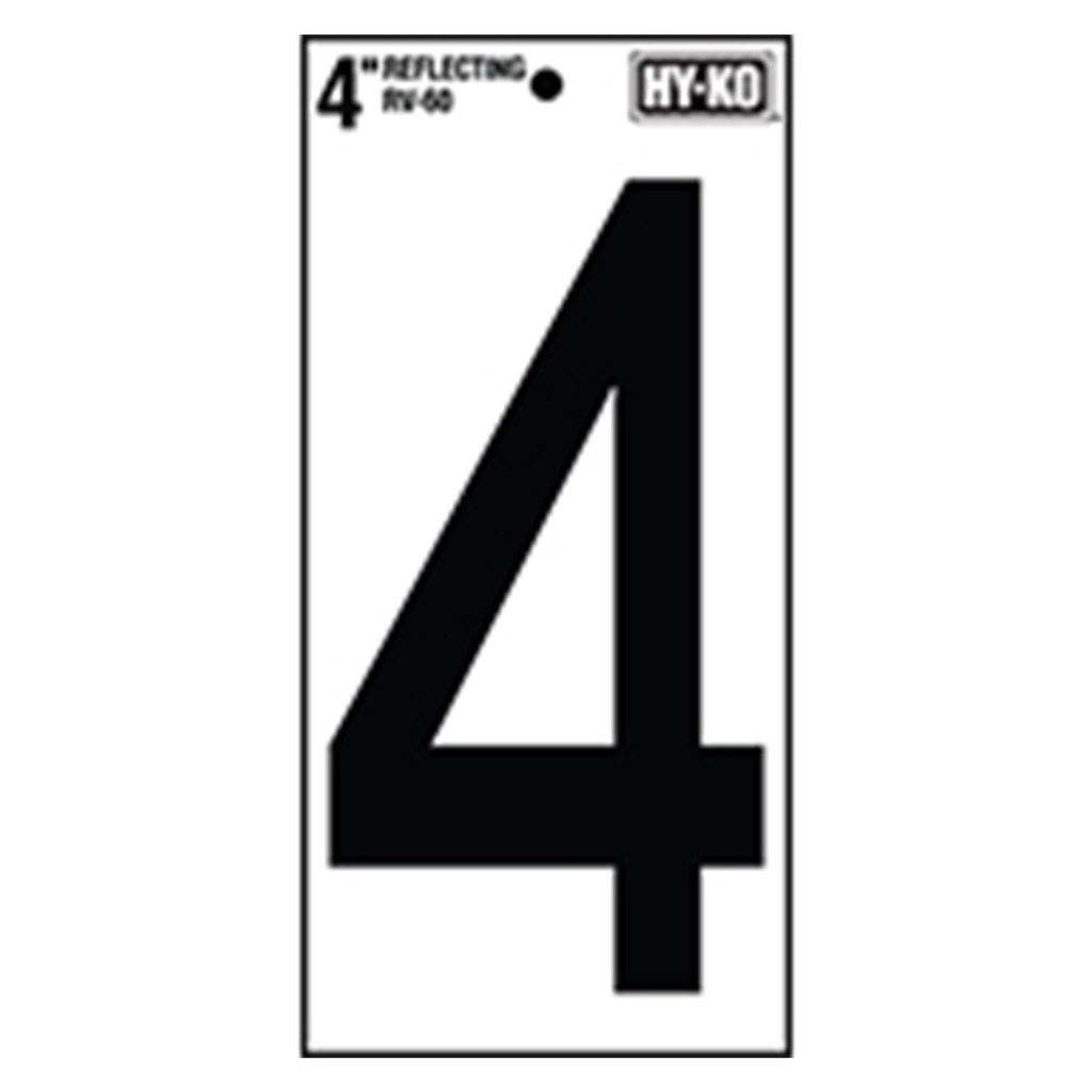 4IN REFLECTIVE NBR 4