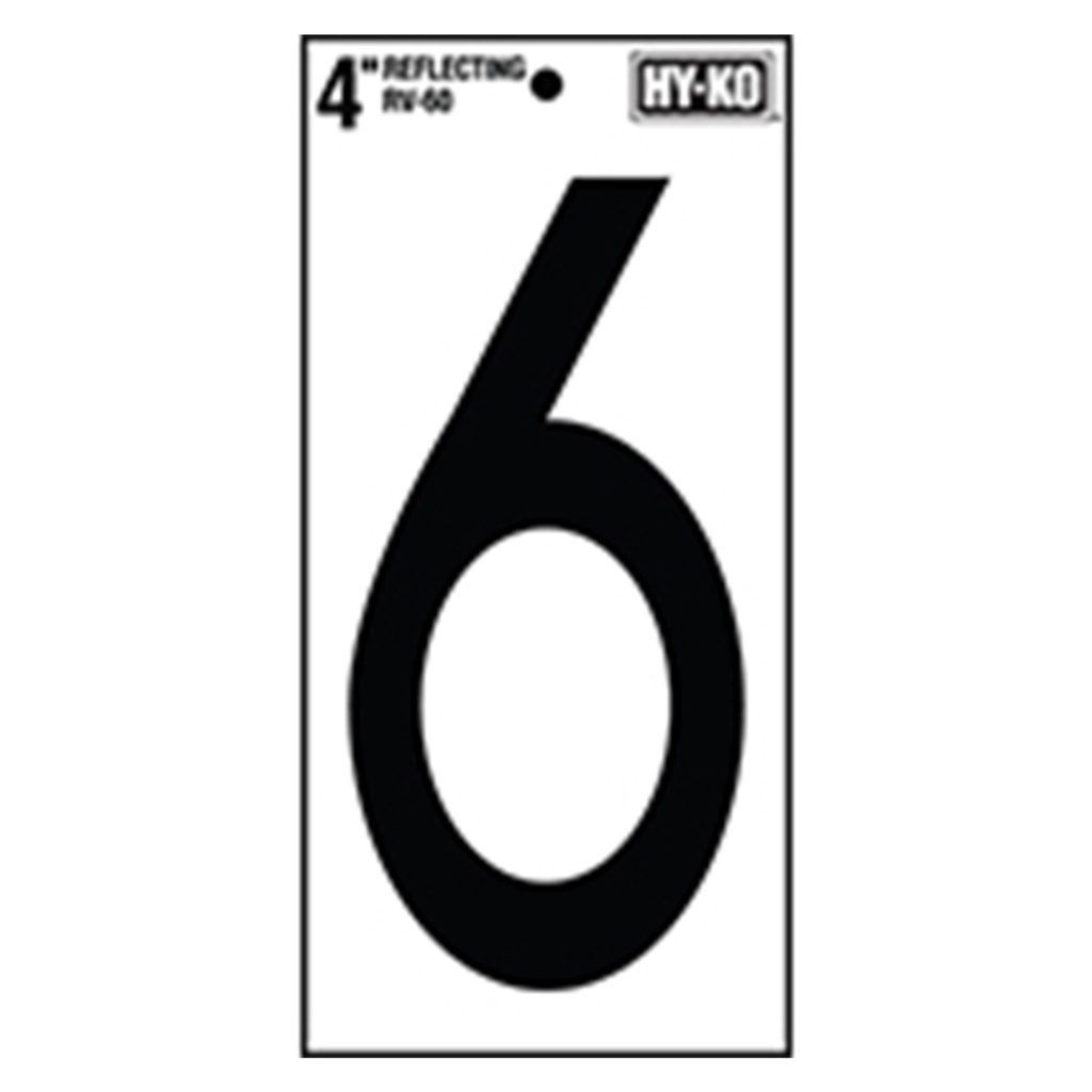 [MFB00572] 4IN REFLECTIVE NBR 6