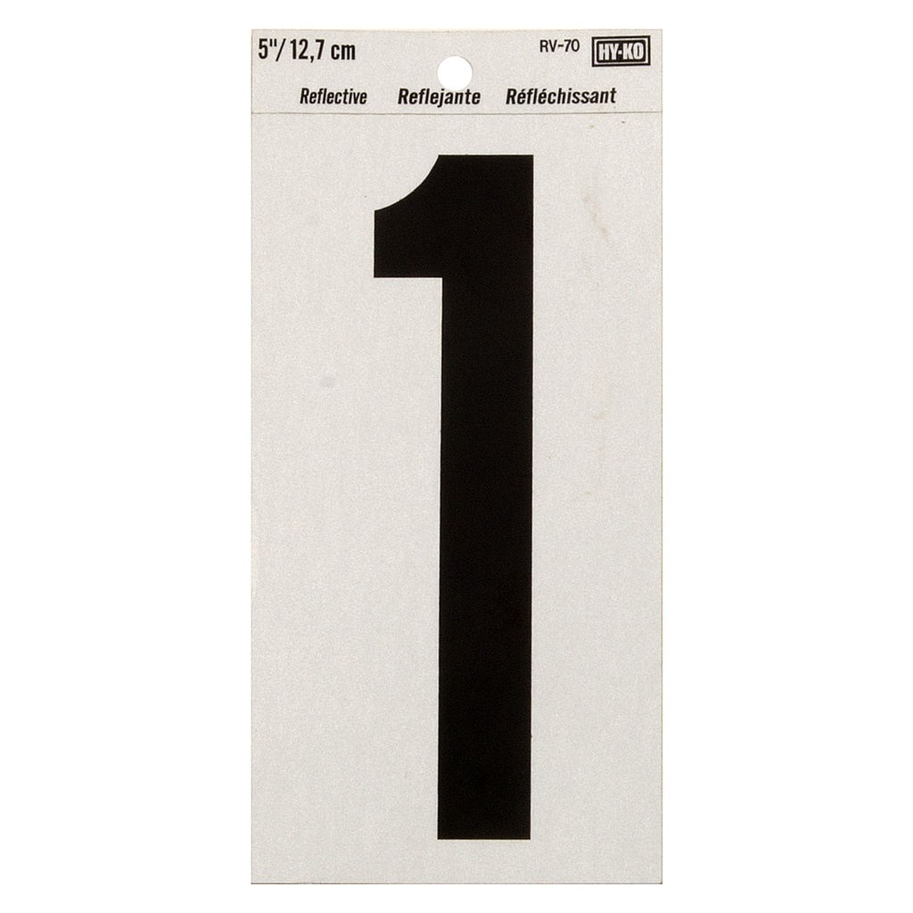 5IN REFLECTIVE NBR 1