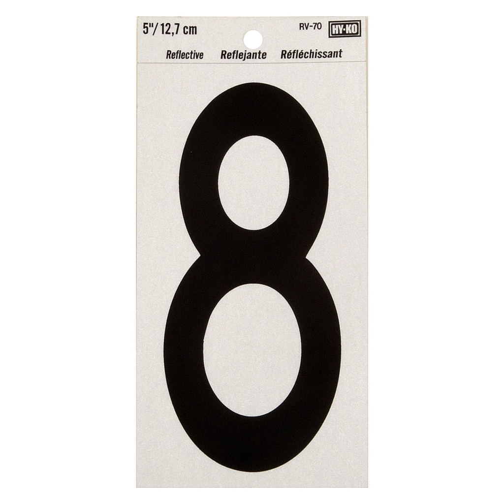 [MFB00584] 5IN REFLECTIVE NBR 8