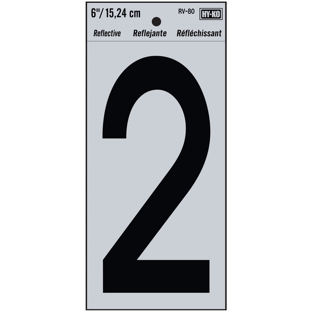 6IN REFLECTIVE NBR 2