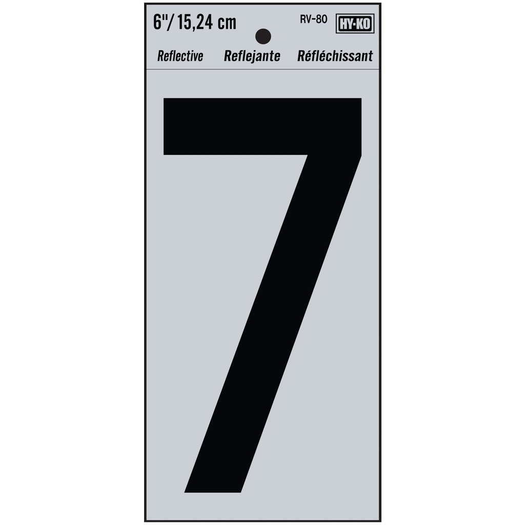 [MFB00593] 6IN REFLECTIVE NBR 7