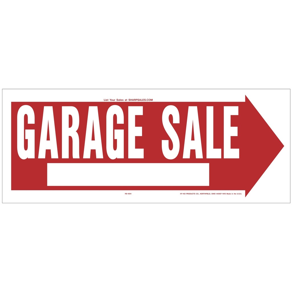 GARAGE SALE