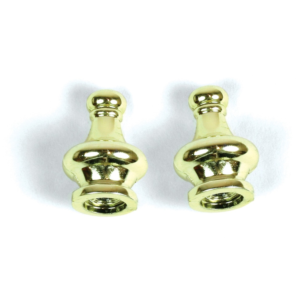 FINIALS(2) PYRAMID BRASS FIN