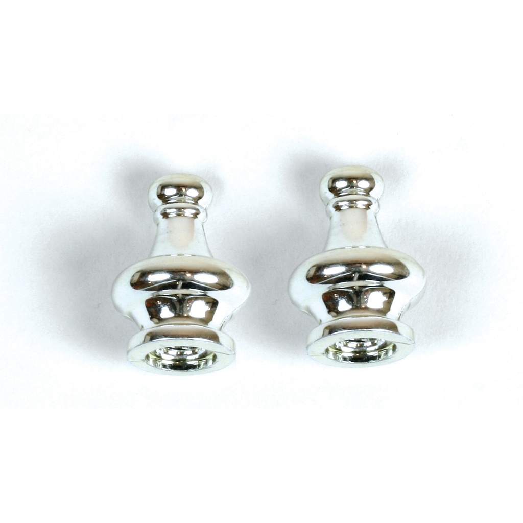 FINIALS(2) PYRAMID NICKEL FIN