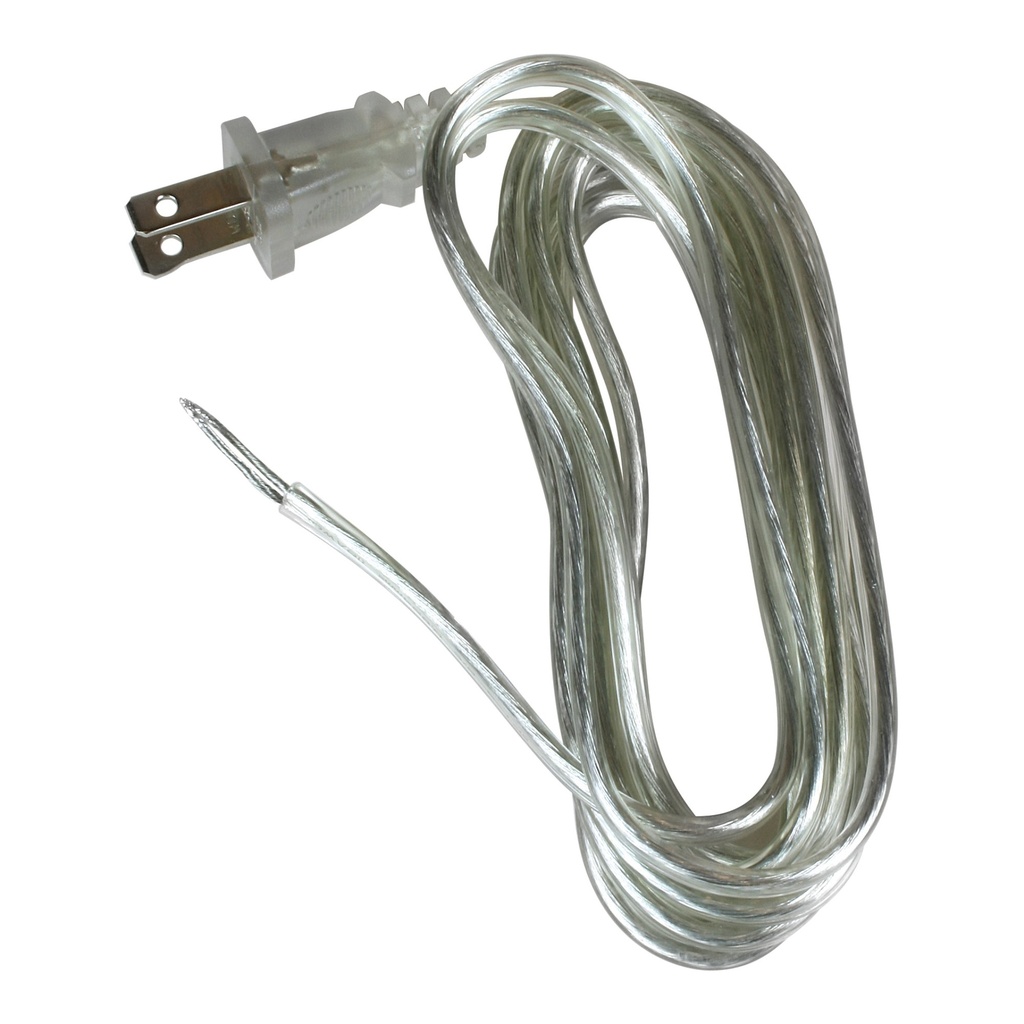 [MFC60133] LAMP CORD 8' SILVER 18-2/SPT-2