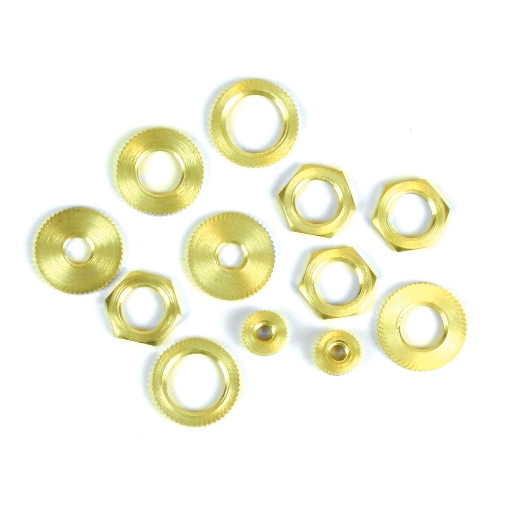 [MFC60168] LOCKNUTS(12)ASSORTEDSOLID BRA