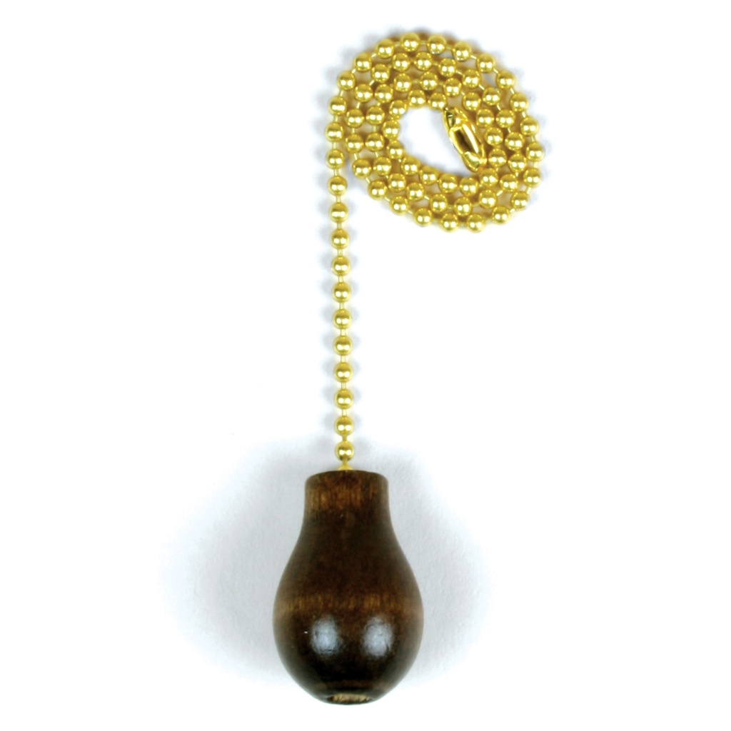[MFC60318] PULL CHAINWALNUT WOODEN KNOB W